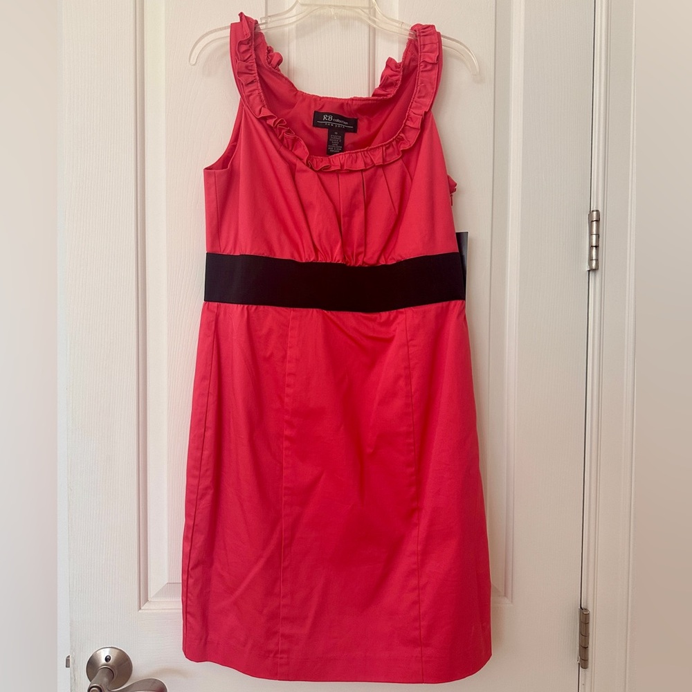 Cute Coral Summer Dress. 
Coral & Black 
NWT size 10